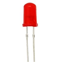 LED, röd lysdiod 5 mm, 5-pack